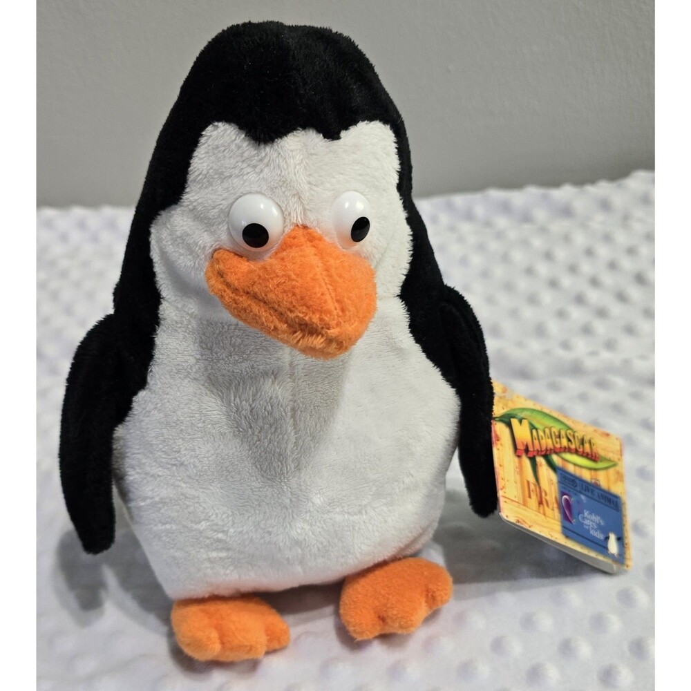Kohls Cares Madagascar Penguin Plush Dreamworks 2005 Stuffed Animal Original Tag